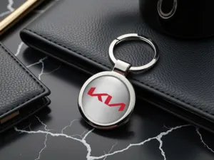 KIA Portachiavi Lucidi Metallo Elegante Durevole